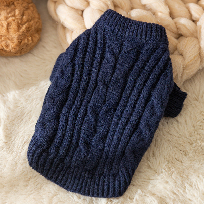 Casual Solid Color Cat Warm Sweater