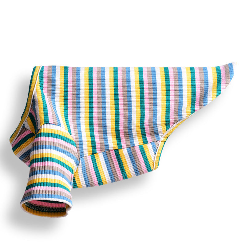 Summer Thin Cotton Breathable Striped T-shirt