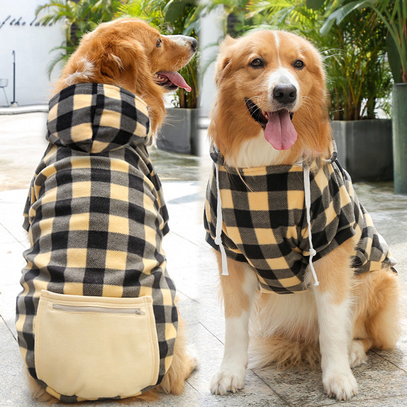 Fashion Dog Zipper Pocket Sweater