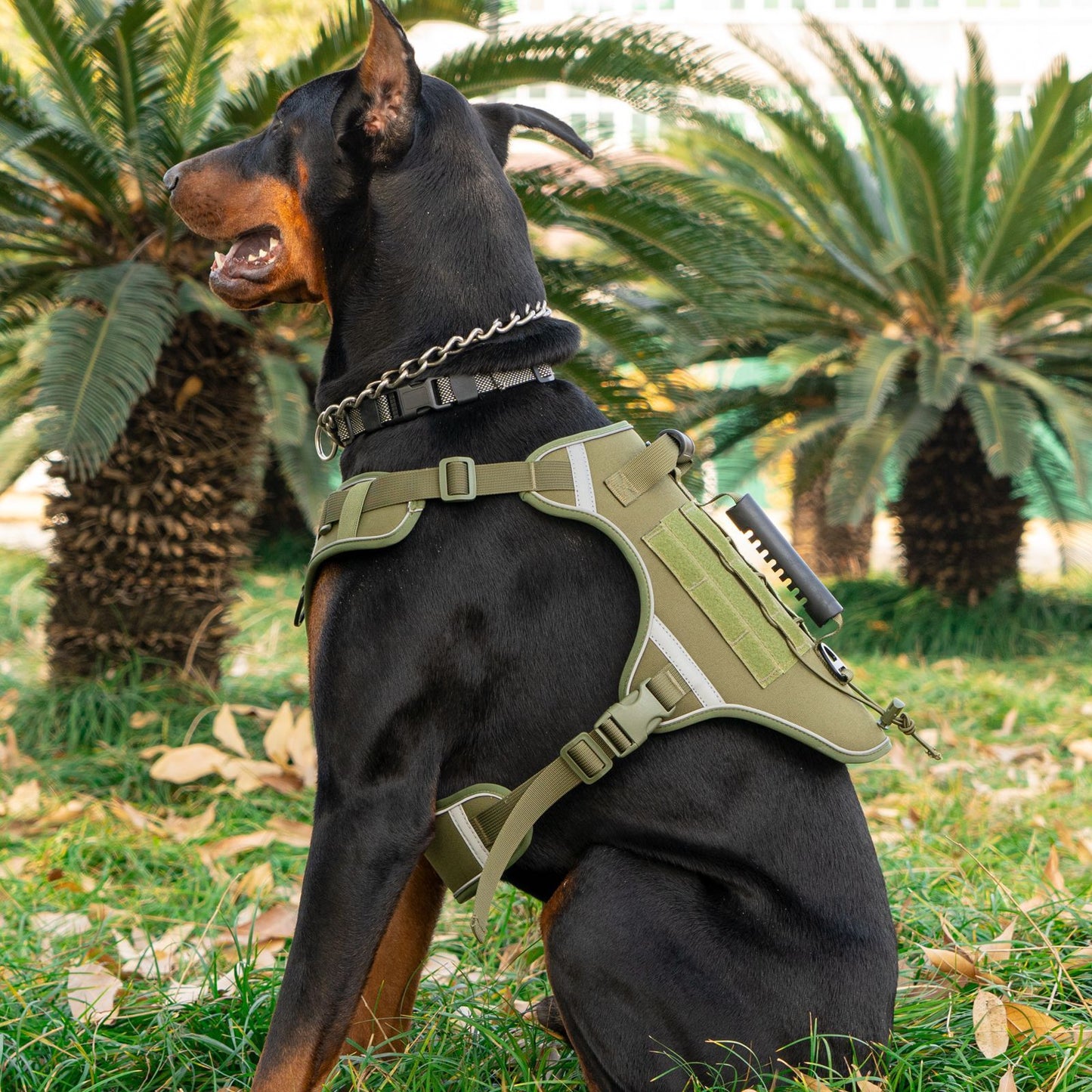 Tactical Chest Back Hand Holding Rope Breathable Reflective Vest