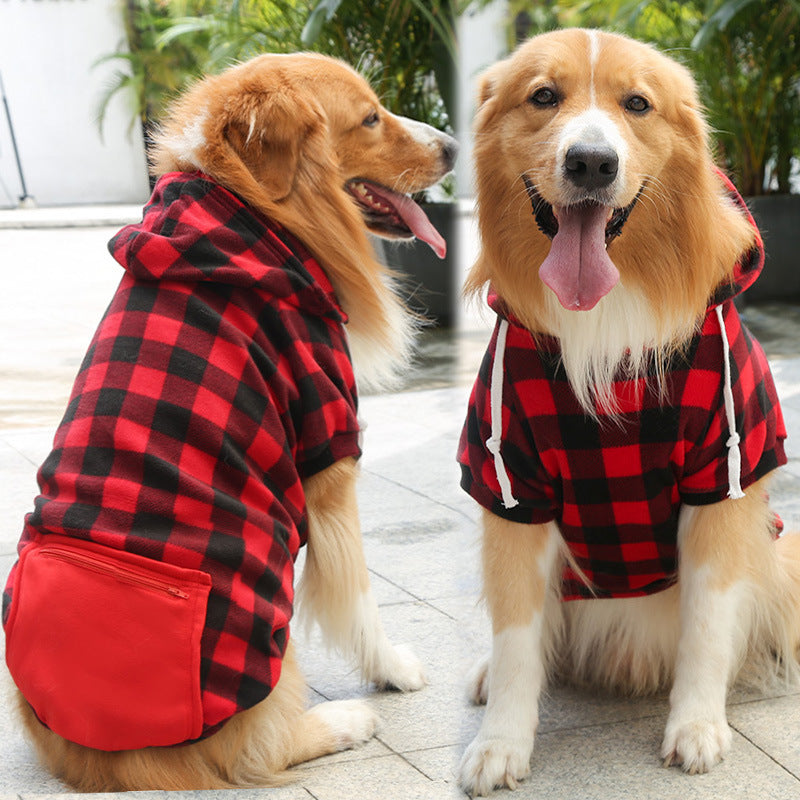 Fashion Dog Zipper Pocket Sweater