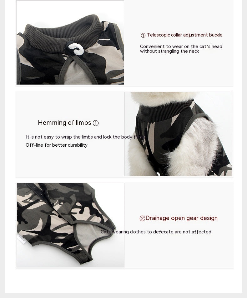 Camouflage Cat Vest