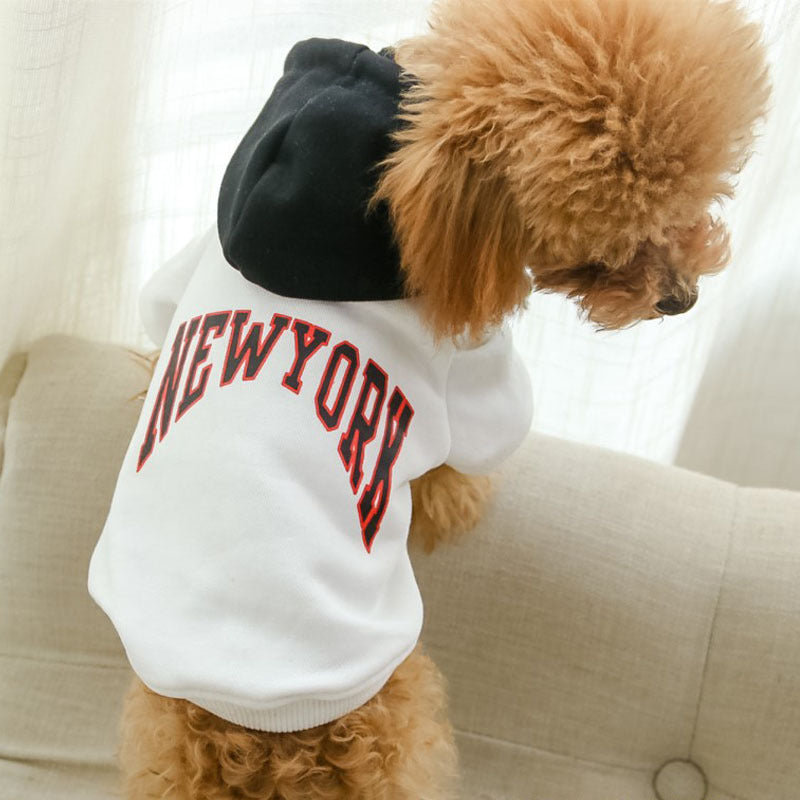 New York Cotton Casual Hooded Sweatshirt