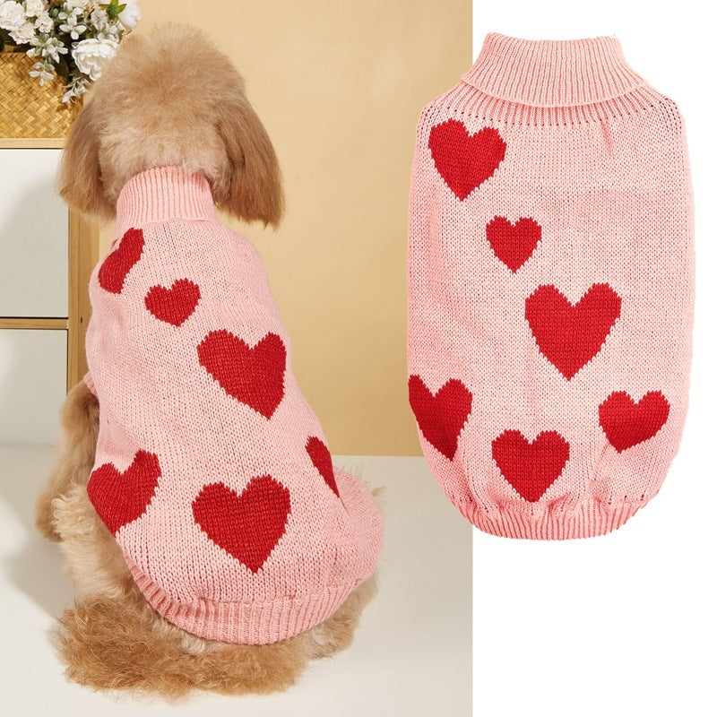 Dog Hearts Knitted Sweater