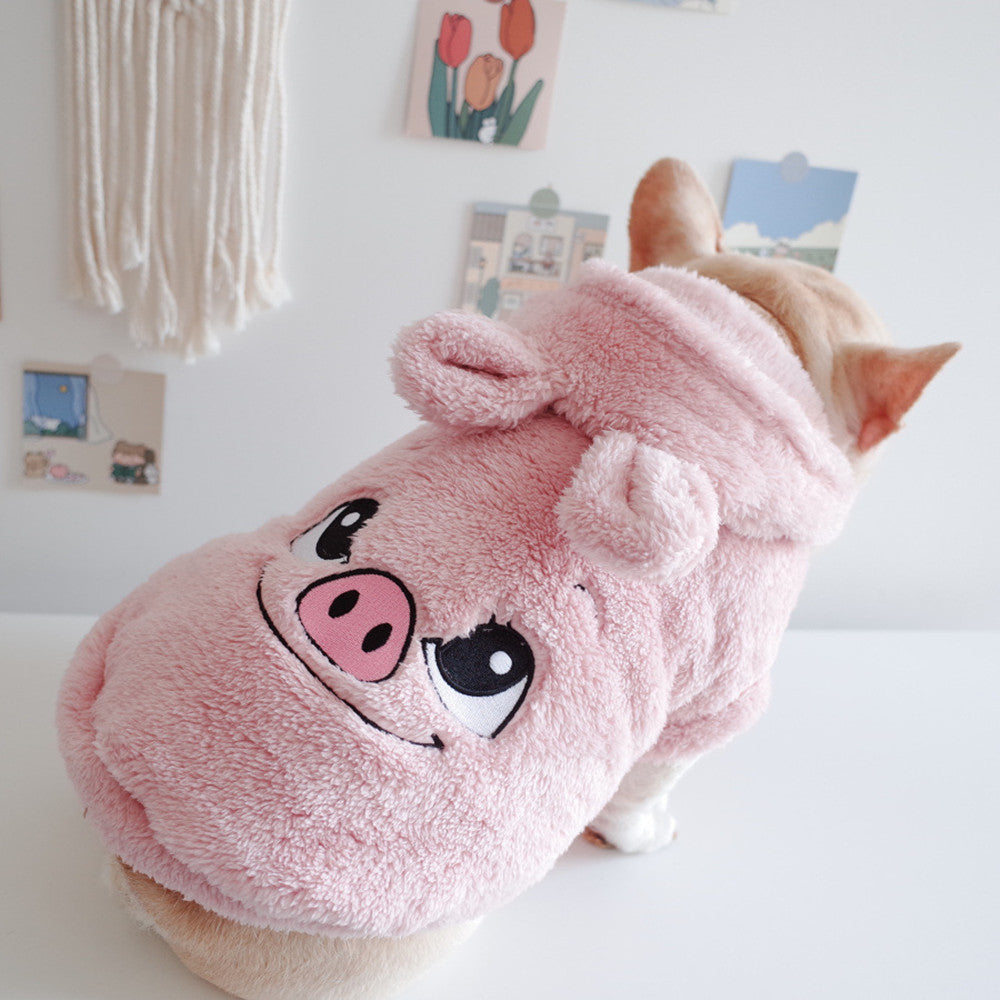 Pet Cartoon Hooded Apparel