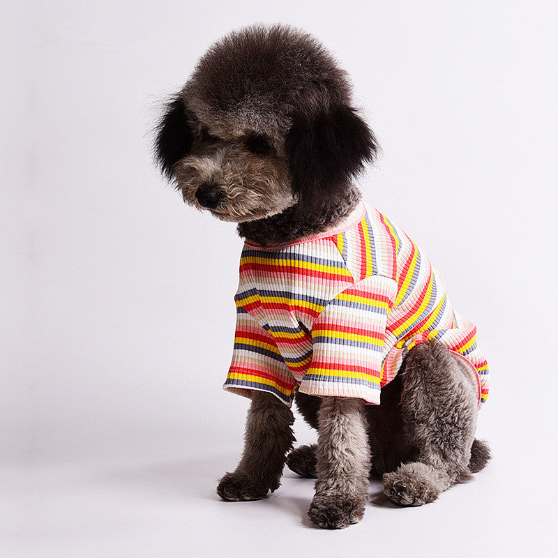 Summer Thin Cotton Breathable Striped T-shirt