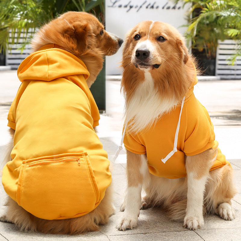 Fashion Dog Zipper Pocket Sweater