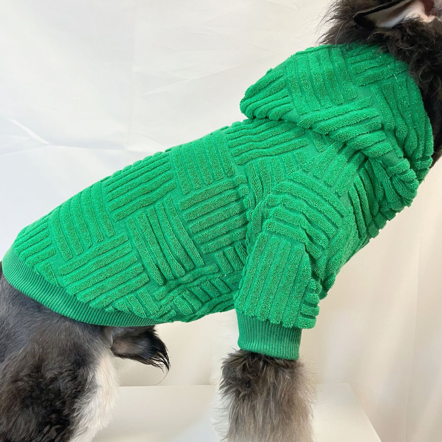 Green Terry Sweater Hoodie Fashion
