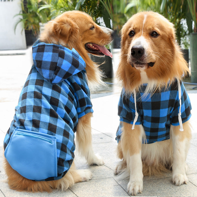 Fashion Dog Zipper Pocket Sweater