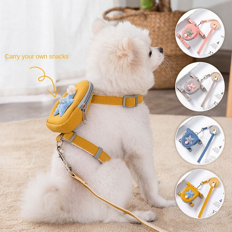 Dog Backpack Harness with Leash