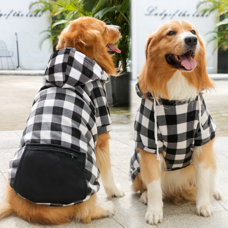 Fashion Dog Zipper Pocket Sweater
