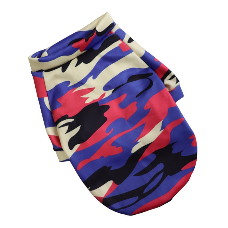 Dog Fashion Thin Fleece Floral Sweater