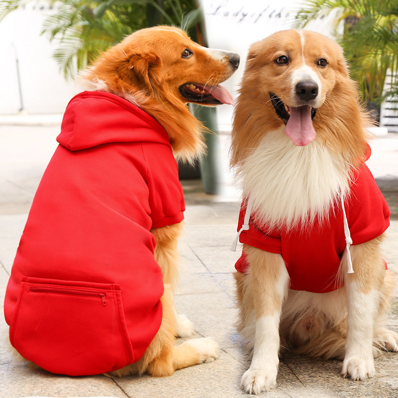 Fashion Dog Zipper Pocket Sweater