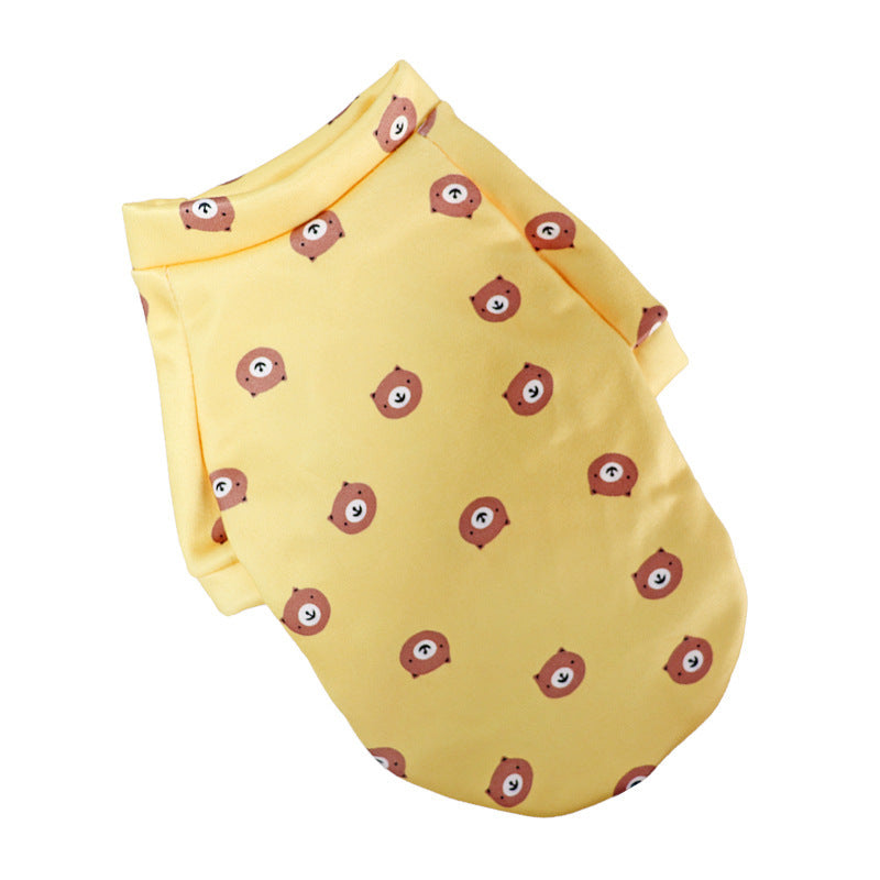 Dog Fashion Thin Fleece Floral Sweater