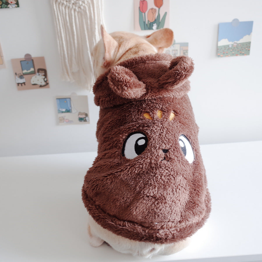 Pet Cartoon Hooded Apparel