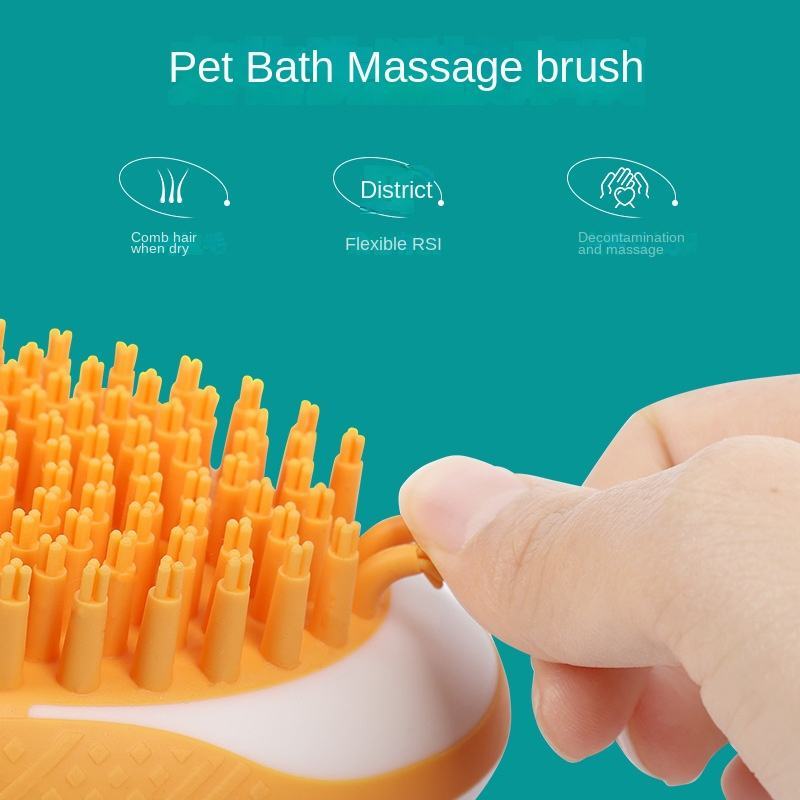 Dog Bath Brush 2-in-1 SPA Massage Comb