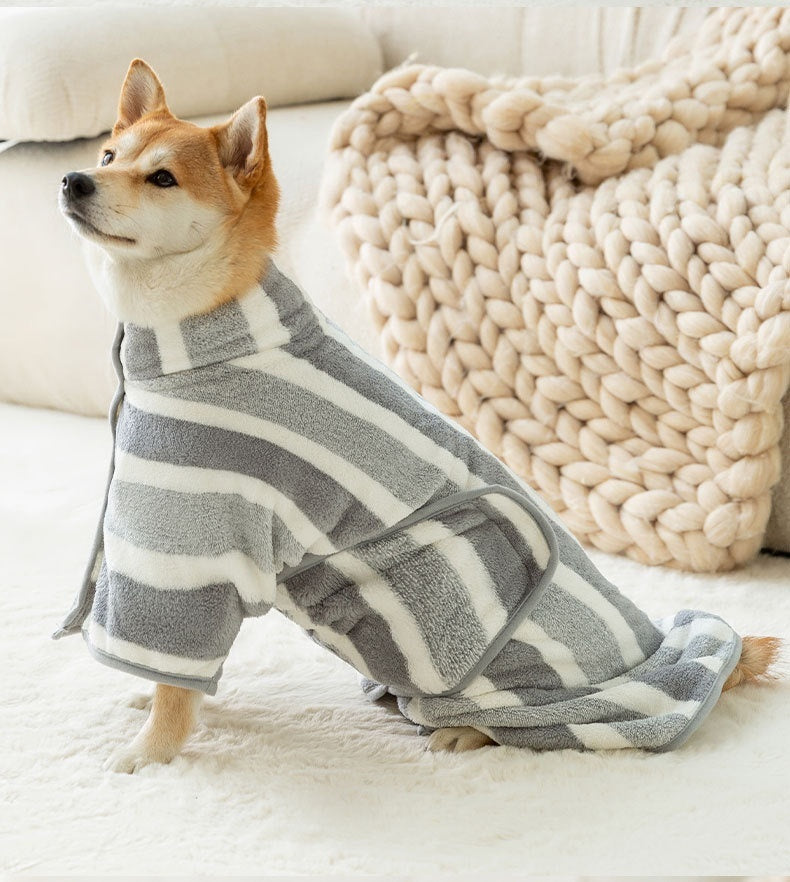 Dog Bath Towel/Bathrobe Fully Wrapped