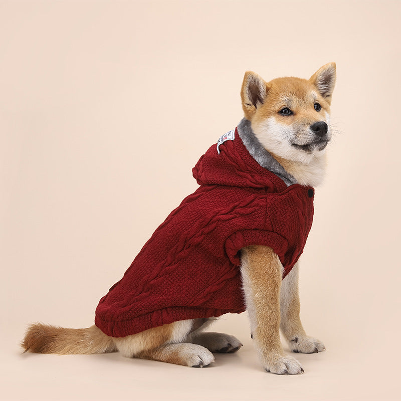 Small And Medium Dog Wool Plus Sweater