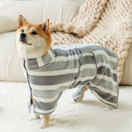 Dog Bath Towel/Bathrobe Fully Wrapped