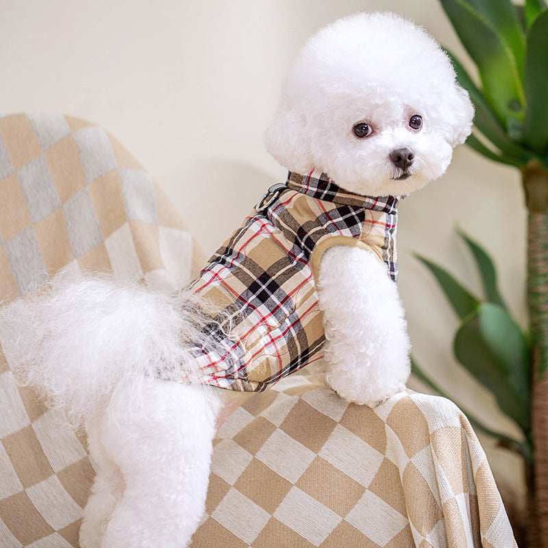 Winter Heavy Cotton Zipper Down Dog Jacket