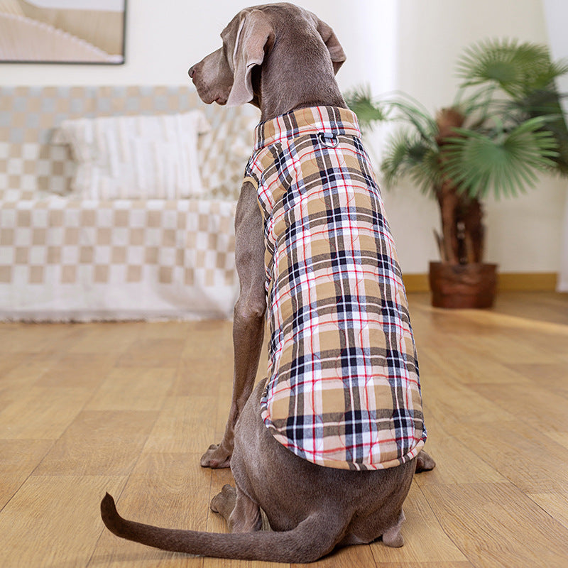 Winter Heavy Cotton Zipper Down Dog Jacket