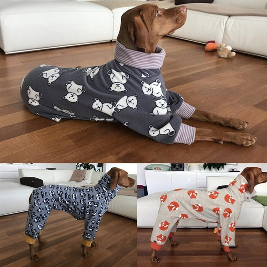 Warm High Collar Soft And Comfortable Four-legged Dog Clothing