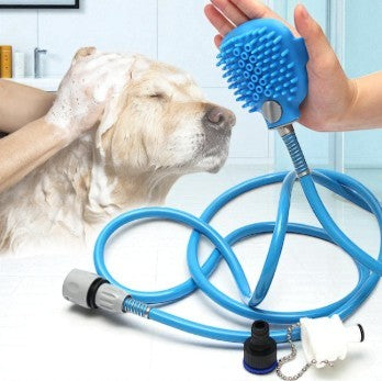 Dog Indoor/Outdoor Shower Bath Brush Cleaning Supplies