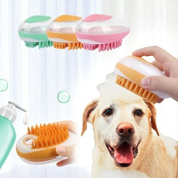 Dog Bath Brush 2-in-1 SPA Massage Comb