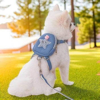 Dog Backpack Harness with Leash