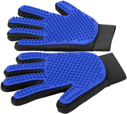 Pet Grooming Gloves For Gentle Shedding Efficient Pets Hair Remover