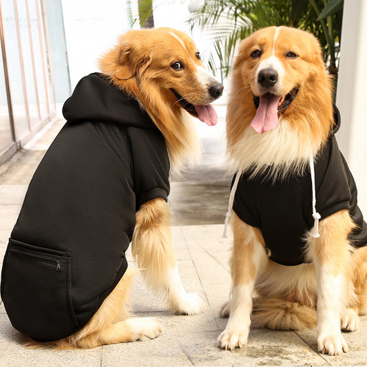 Fashion Dog Zipper Pocket Sweater